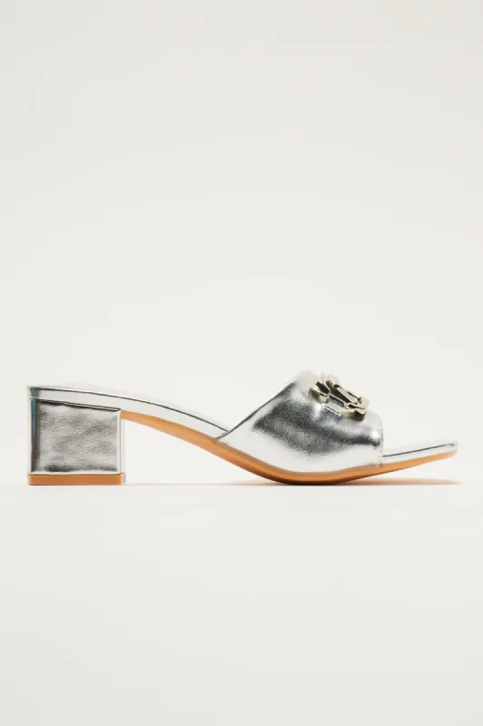From Now On Mules - Silver sold by Fashion Nova