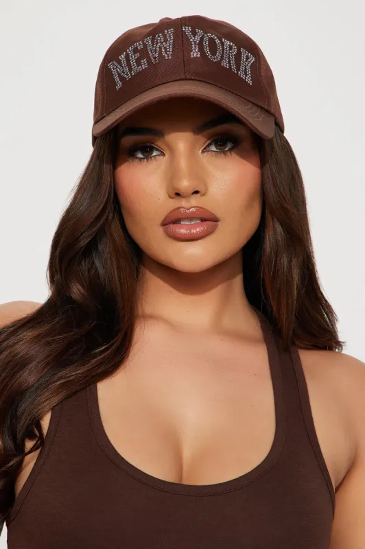 New York Gal Baseball Hat - Brown sold by Fashion Nova