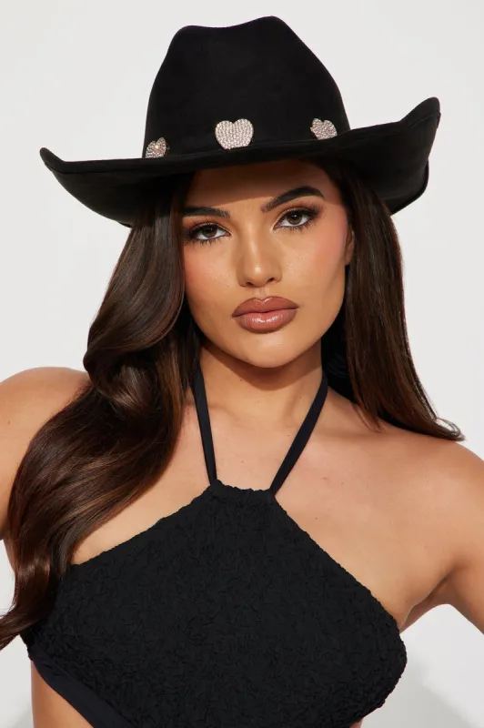 Love Is In The Air Cowboy Hat - Black sold by Fashion Nova