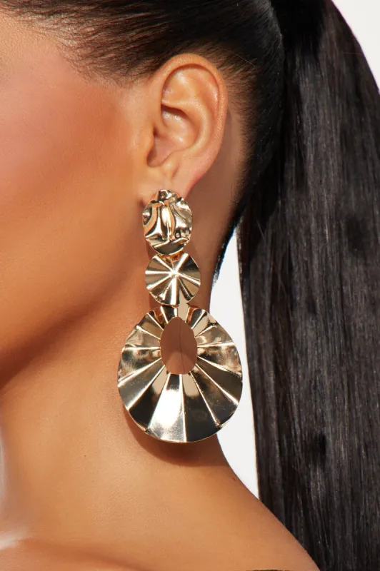 Nice To See You Earrings  - Gold sold by Fashion Nova
