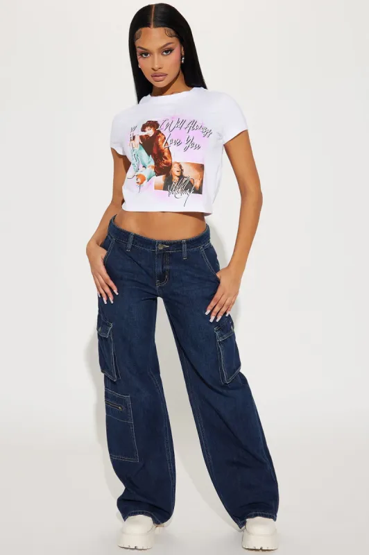 Without Fail Cargo Jeans - Dark Wash sold by Fashion Nova