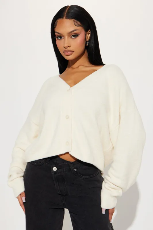 By The Fireplace Cardigan - Cream sold by Fashion Nova
