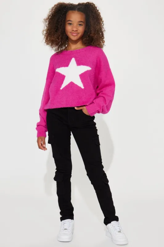 Mini Heather Cargo Jeans II - Black sold by Fashion Nova