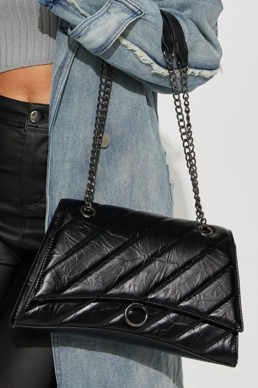 About The Drama Handbag - Black sold by Fashion Nova