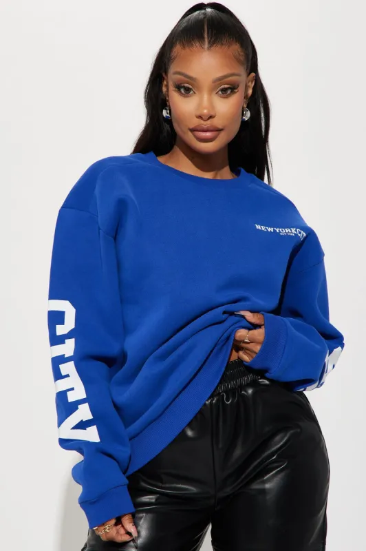 New York City Sweatshirt - CobaltBlue sold by Fashion Nova