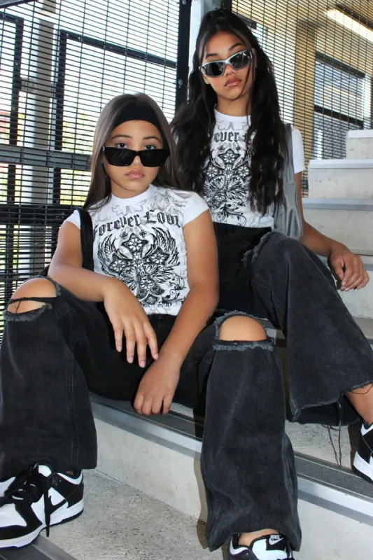 Mini Not Your Average Angel Tee - Ivory - Ivory sold by Fashion Nova