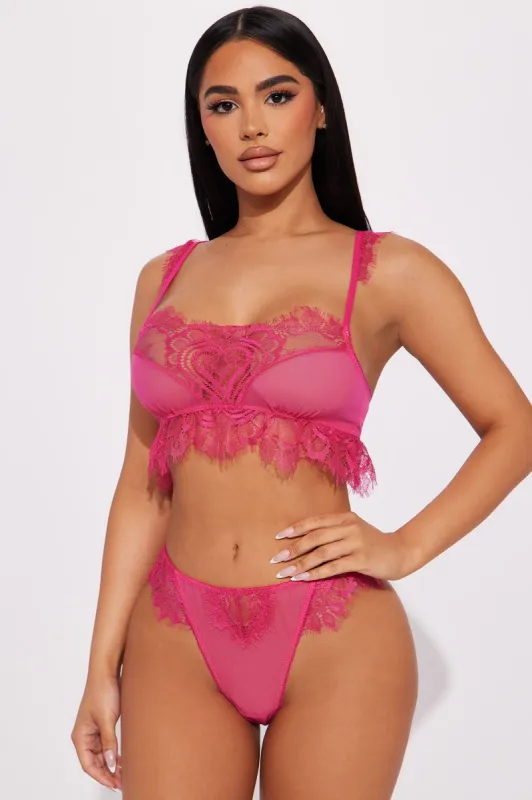 Lust From Your Eyes Set - Hot Pink sold by Fashion Nova