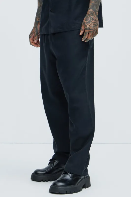 Bahamas Linen Pants - Black sold by Fashion Nova