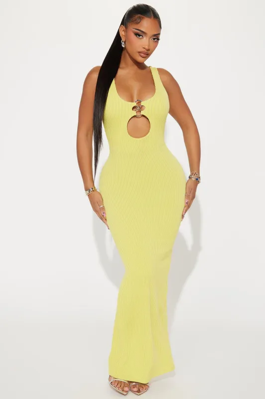 Corina Textured Maxi Dress - Lime sold by Fashion Nova