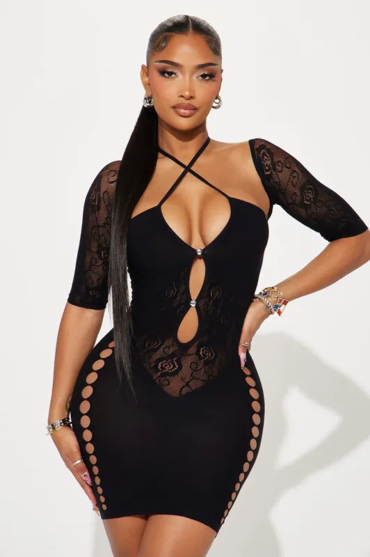 Celine Seamless Mini Dress - Black sold by Fashion Nova