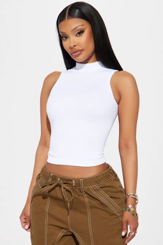 Stay Timeless Ribbed Tank Top - White made by Fashion Nova