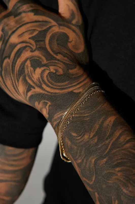 Dainty 4 Piece Bracelet Set - Gold sold by Fashion Nova