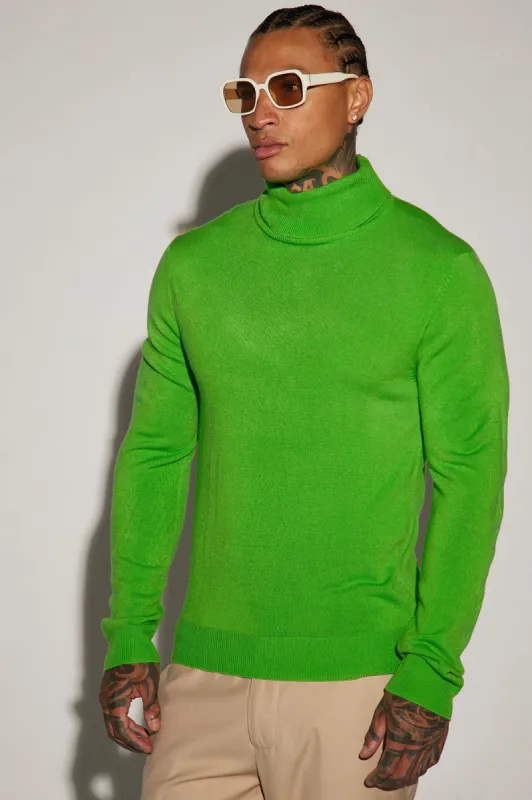 DeAngelo Turtleneck Sweater - Green sold by Fashion Nova