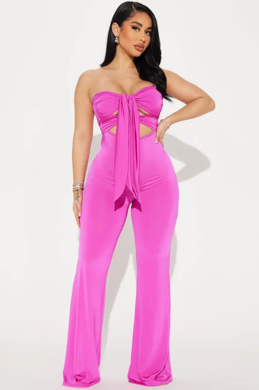 Latest Update Jumpsuit - Magenta sold by Fashion Nova