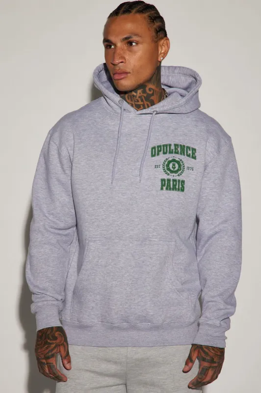 Opulence Hoodie - Heather Grey sold by Fashion Nova