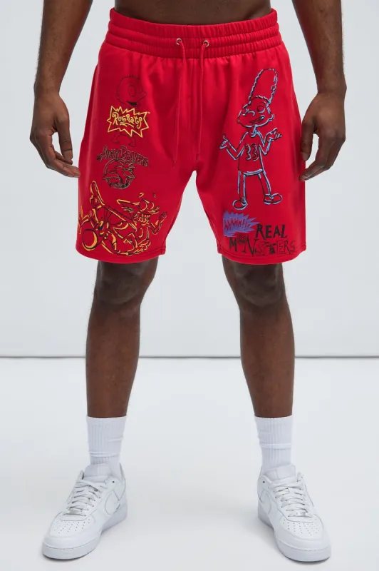 Nickelodeon 90s Cartoons Short - Red sold by Fashion Nova