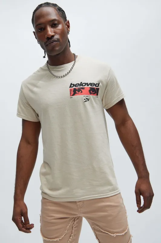 Beloved And Admired Short Sleeve Tee - Sand sold by Fashion Nova