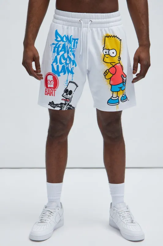 Simpsons Bart Don't Be A Cow Short - White sold by Fashion Nova