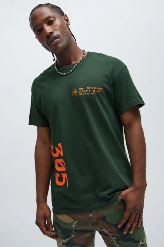 Miami 305 Short Sleeve Tee - Green sold by Fashion Nova