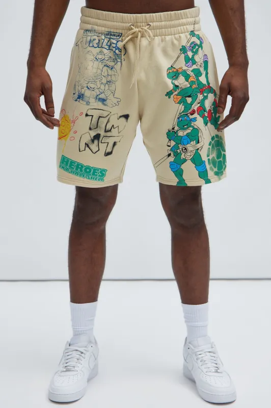 Teenage Mutant Ninja Turtles Sketches Short - Off White sold by Fashion Nova