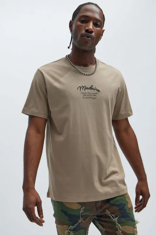 Madeira Short Sleeve Tee - Taupe sold by Fashion Nova