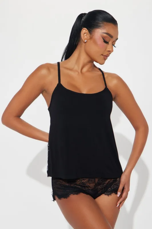 Thinking Of You Lace PJ Short Set - Black sold by Fashion Nova