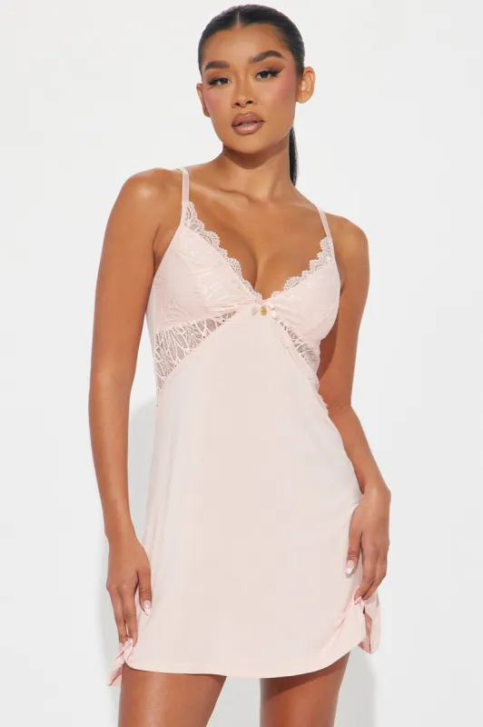 Love Story PJ Sleep Dress - Blush sold by Fashion Nova