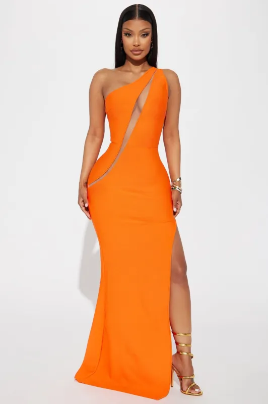 Sloan Bandage Maxi Dress - Orange sold by Fashion Nova