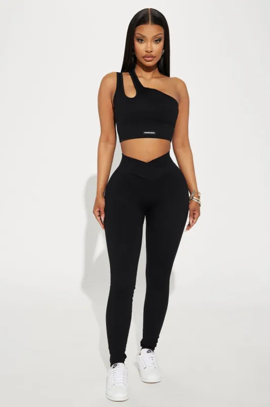 Namaste Seamless Active Leggings - Black sold by Fashion Nova