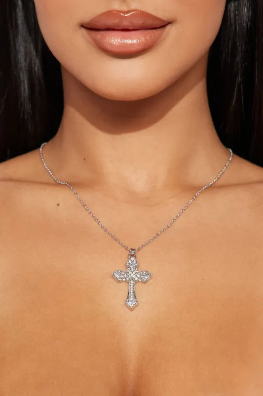 Can't Bring Me Down Necklace - Silver sold by Fashion Nova