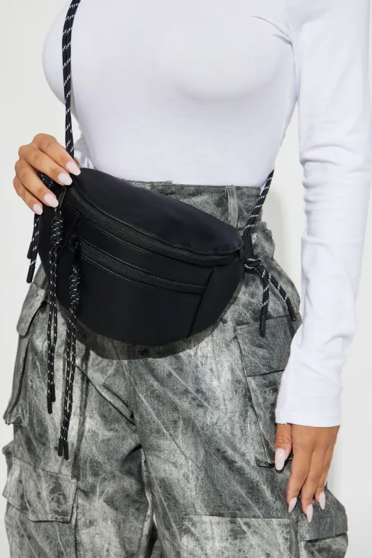 On A Trip Fanny Pack - Black sold by Fashion Nova