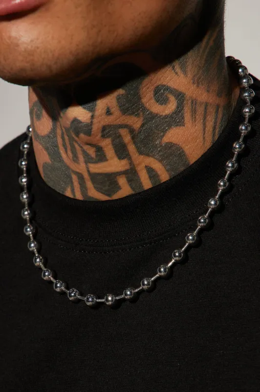 Ball Chain Necklace - Silver sold by Fashion Nova