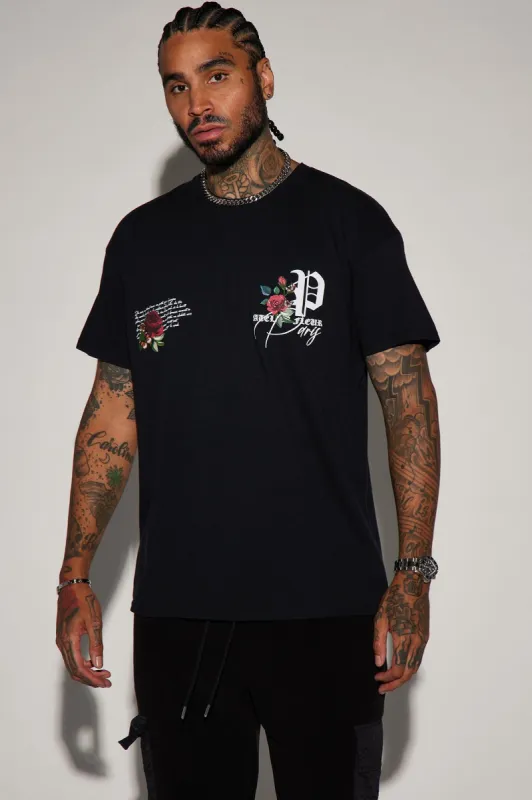Paris X Love Short Sleeve Tee - Black sold by Fashion Nova