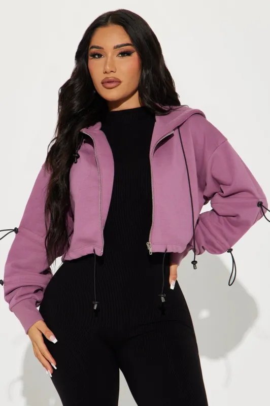 Early Calls Lounge Hoodie - Mauve sold by Fashion Nova