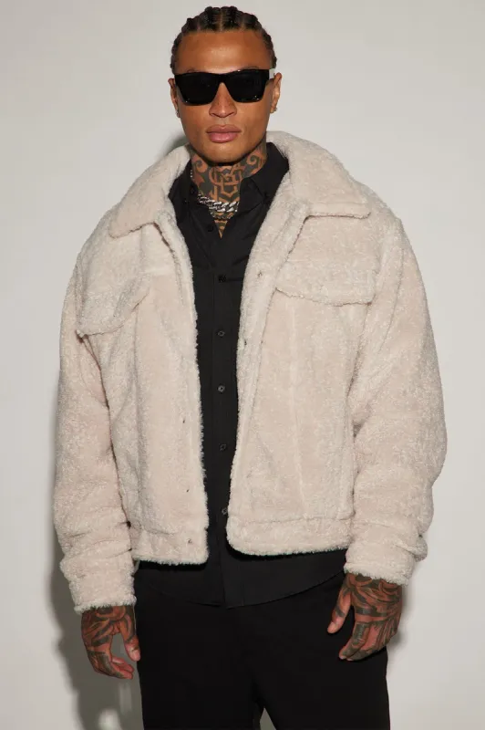 Tacoma Shearling Trucker Jacket - Cream sold by Fashion Nova