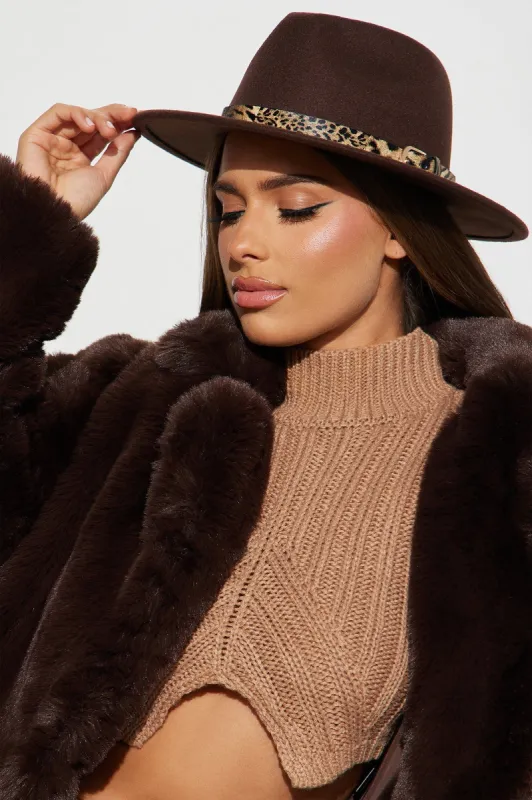 Animal With In Fedora Hat - Brown sold by Fashion Nova