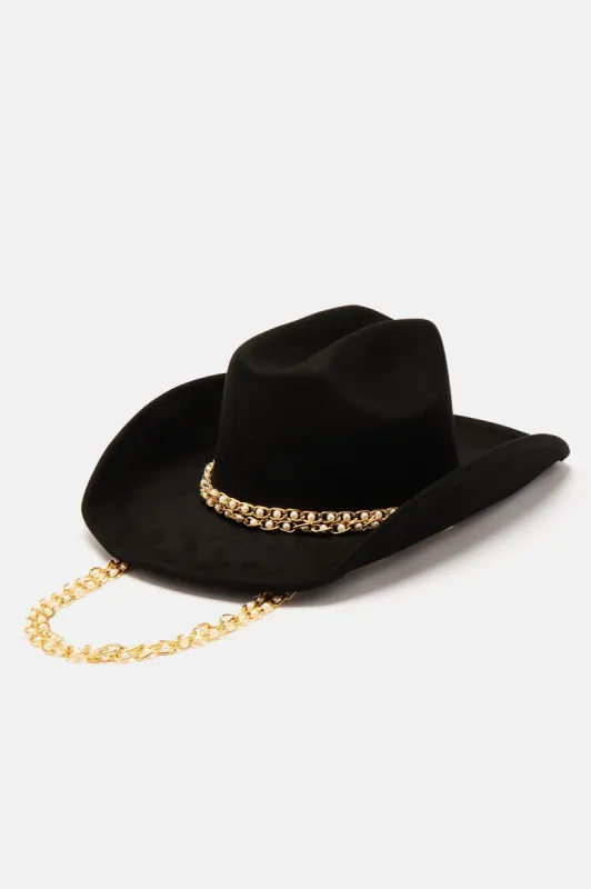 The Pearliest Girl Fedora  - Black sold by Fashion Nova