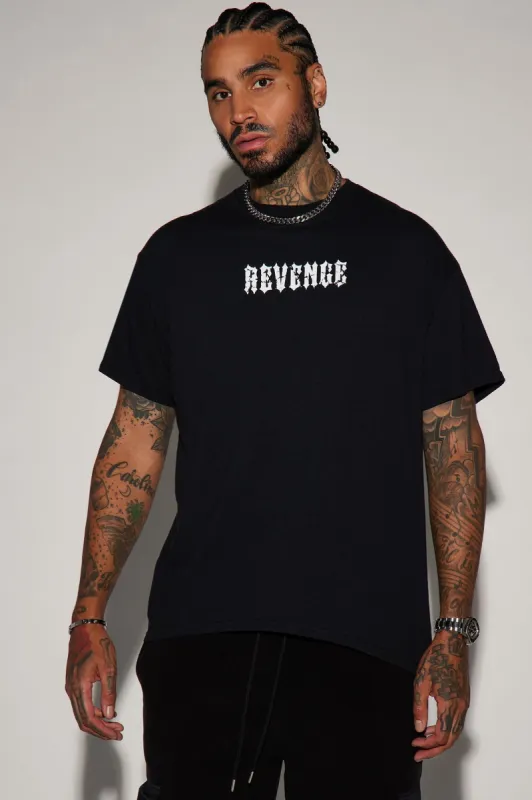 Revenge Lost Saint Short Sleeve Tee - Black sold by Fashion Nova