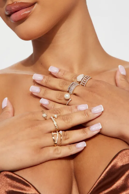 More To Love 11 Piece Ring Set - Gold sold by Fashion Nova