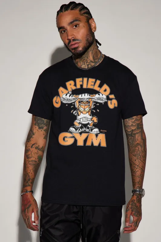 Garfield Gains Short Sleeve Tee - Black sold by Fashion Nova