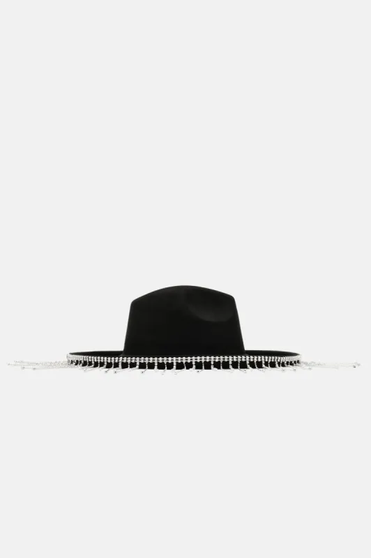 Never See Me Fall Fedora  - Black sold by Fashion Nova