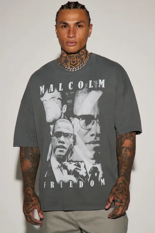 Malcolm X Oversized Short Sleeve Tee - Black sold by Fashion Nova