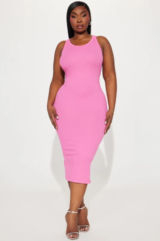 Mila Midi Dress - Pink sold by Fashion Nova
