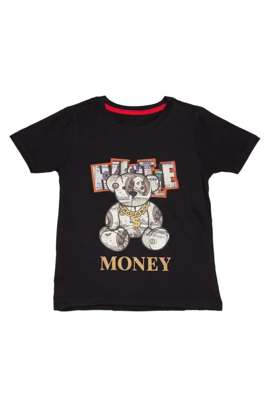 Mini Lil Kid Boys Rule Graphic Tee - Black/Green sold by Fashion Nova