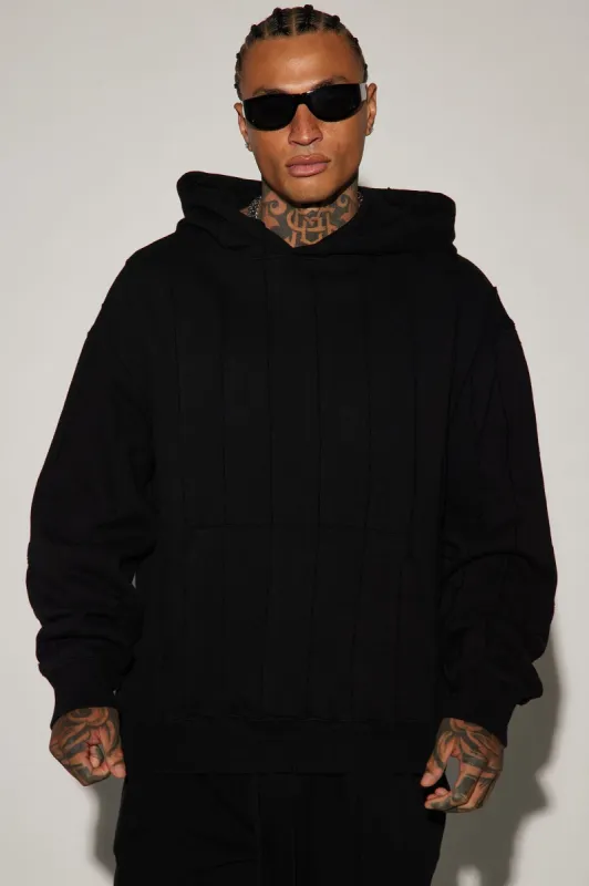 Tyson Row Down Hoodie - Black sold by Fashion Nova