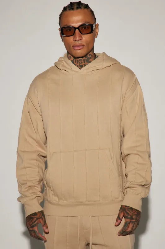 Tyson Row Down Hoodie - Tan sold by Fashion Nova