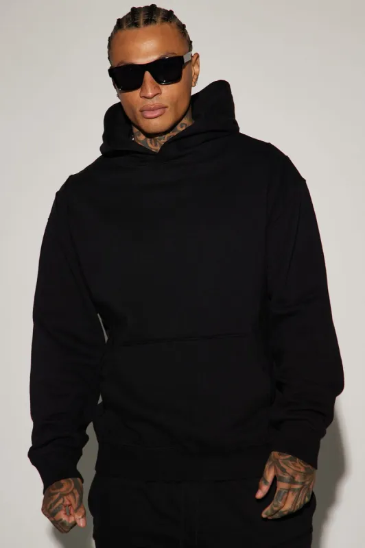 Tyson Frayed Hoodie - Black sold by Fashion Nova