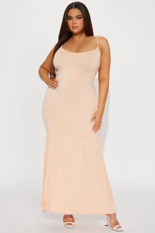 Claudia Maxi Dress - Peach sold by Fashion Nova