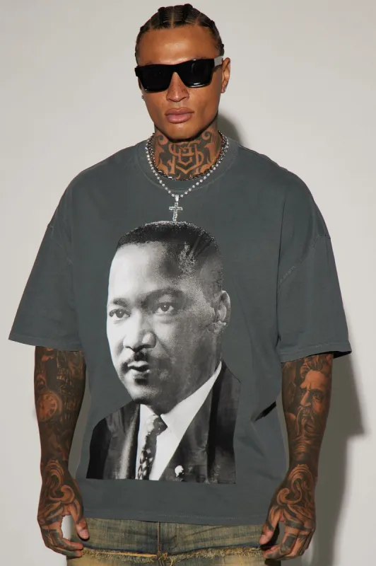 Martin Luther King Jr. Oversized Short Sleeve Tee - Black sold by Fashion Nova