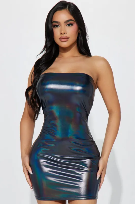 Sleek Look Mini Dress - Black sold by Fashion Nova